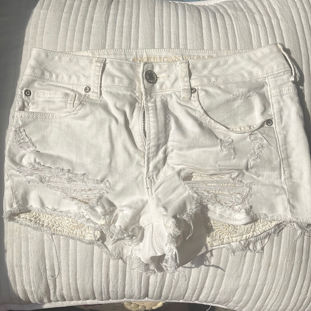 American Eagle Outfitters White Jean shorts
